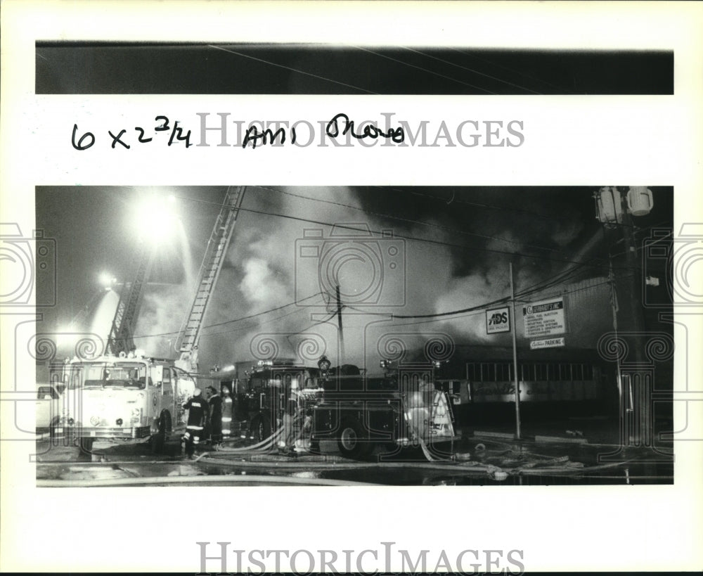 1990 Press Photo Gerhardt&#39;s Fire - nob21038 - Historic Images