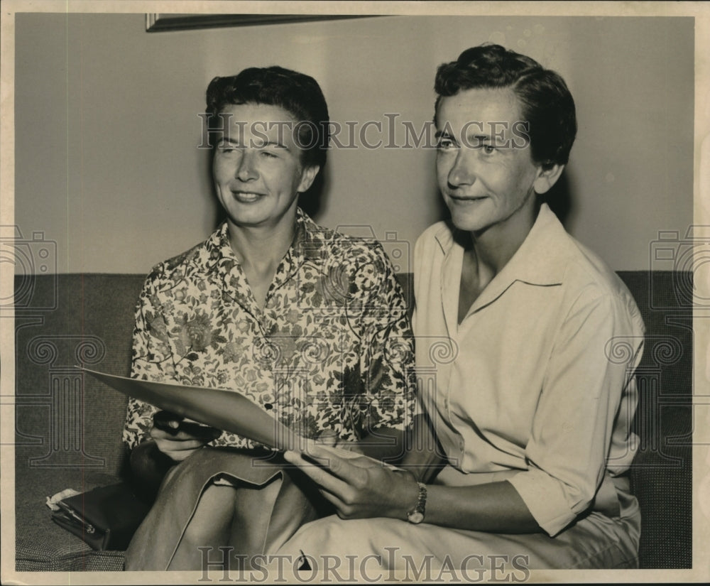 1960 Press Photo Marylou Germann &amp; Donnie Brunner at Sheraton Charles Hotel - Historic Images