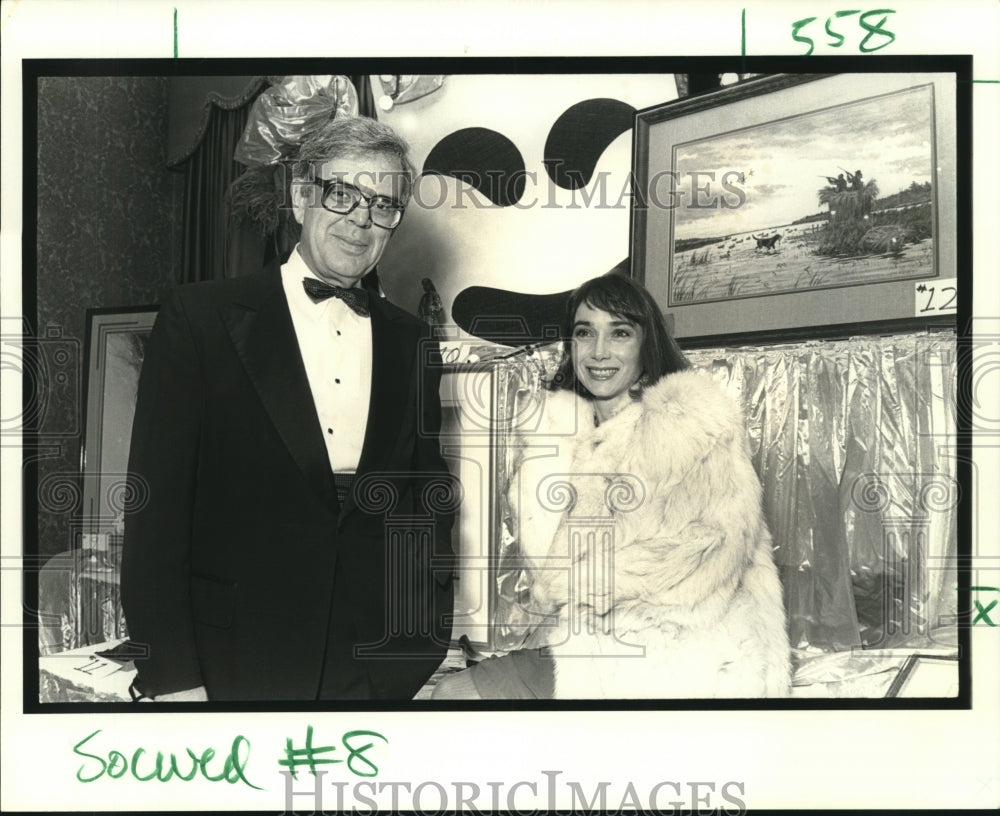 1990 Press Photo Francisco Gonzalez, Madelaine Hedgpeth at Southern Rep Party - Historic Images