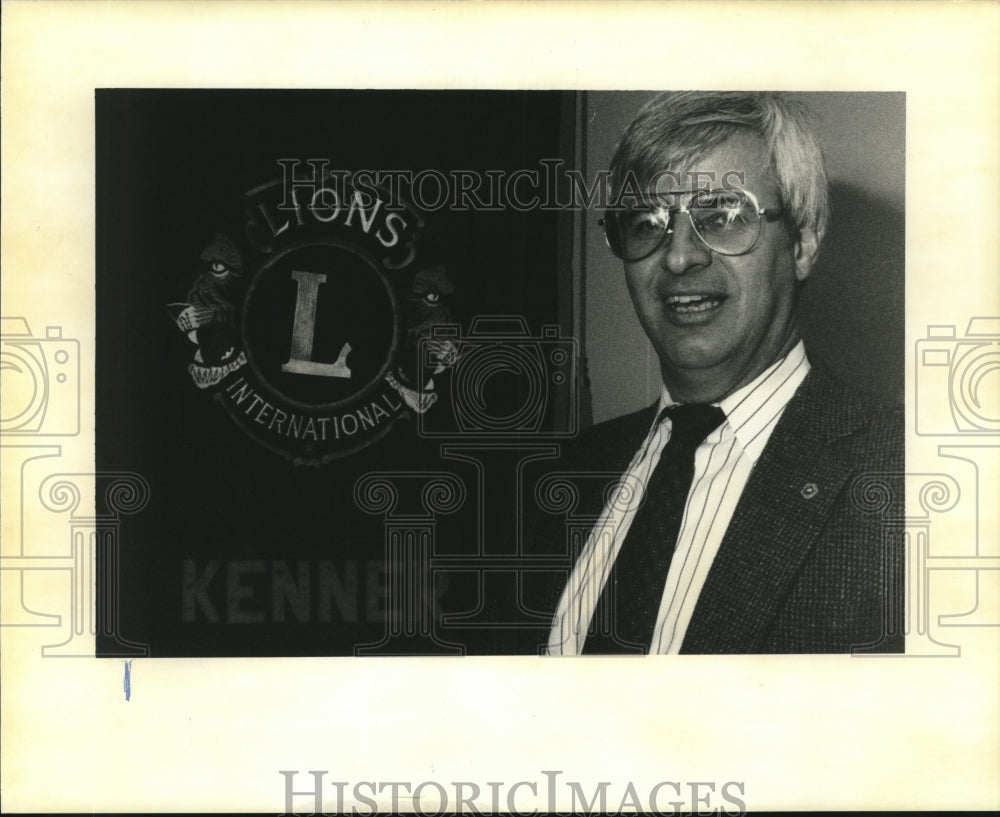 1991 Press Photo Kenner Lions Club President, Wesley Goodman - Historic Images