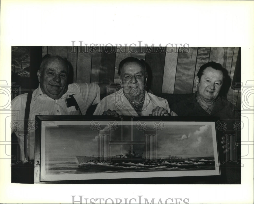 1990 Press Photo U.S. Submarine Veterans of World War II New Orleans members - Historic Images