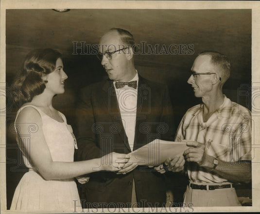 1959 Press Photo Redeemer Lutheran Church convention organizer's meeting - Historic Images
