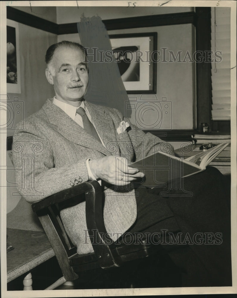 1953 Press Photo Dr. Friedrich Glum, German political scientist and teacher - Historic Images