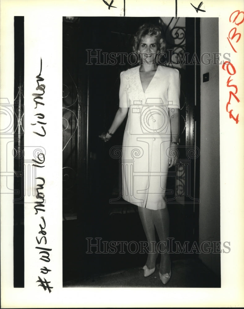 1988 Press Photo Mary Glynn of New Orleans, Medical Auxiliary - Historic Images