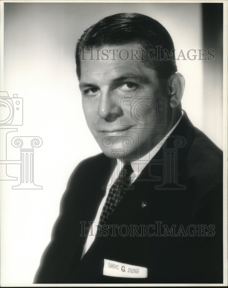 1966 Press Photo George W. Goad, General Manager, Tidewater Oil Company - Historic Images