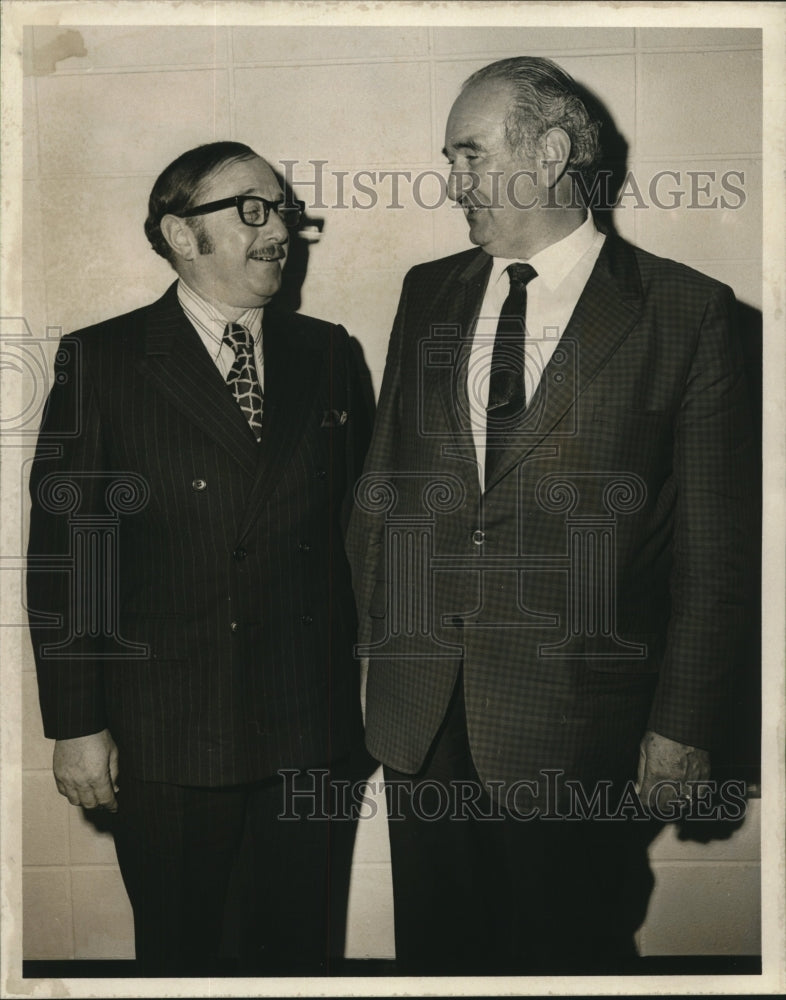 1971 Press Photo Abe Goldfarb &amp; Louis Sitkoff, Zionist Organization - nob21577 - Historic Images