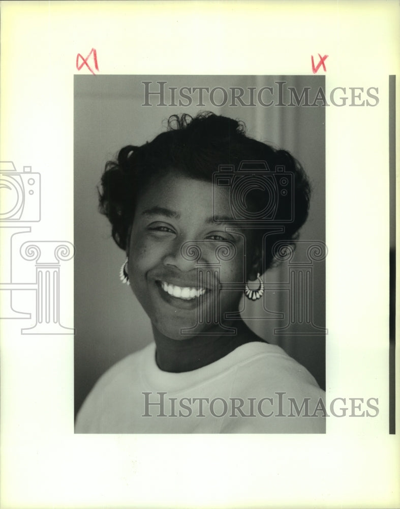 1989 Press Photo Raynell Green, teen at conference at Dillard University - Historic Images