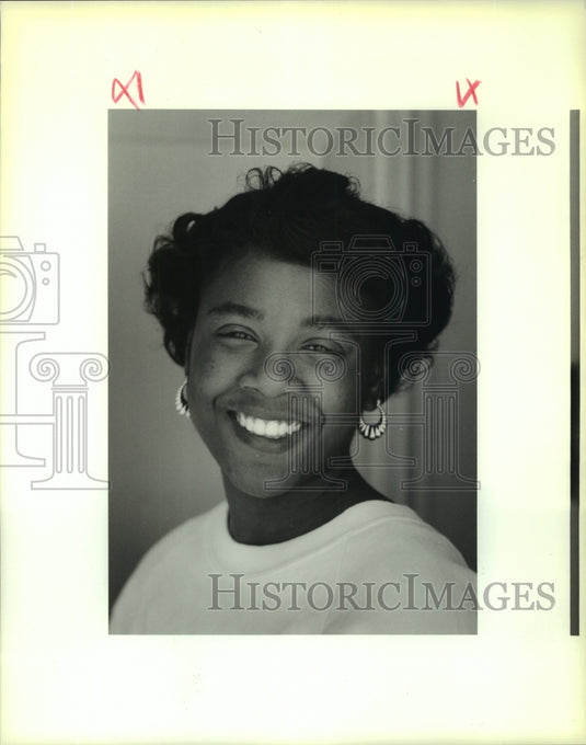 1989 Press Photo Raynell Green, teen at conference at Dillard University - Historic Images