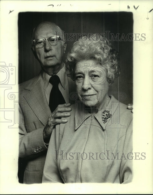 1978 Press Photo Mr. & Mrs. Emmett C. Guderian Sr. Celebrate 55th Anniversary - Historic Images