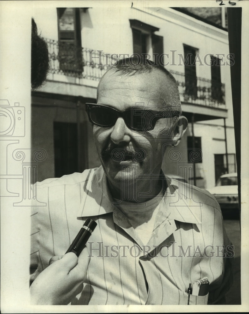 1969 Mark Graves, a corner newspaper vendor - Historic Images