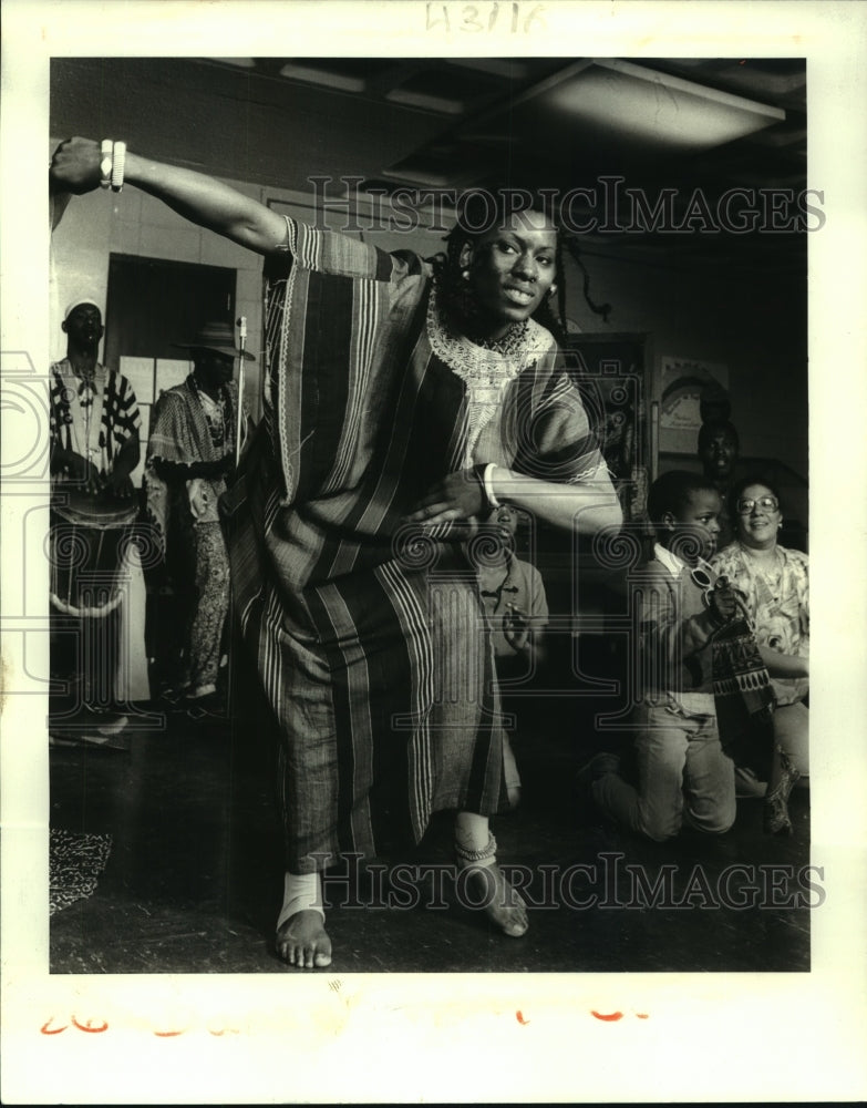 1987 Press Photo Greater New Orleans Regional Foundation event at Laurel Elem&#39;s - Historic Images