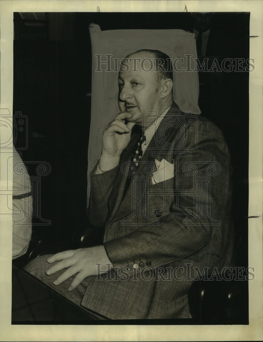 1943 Press Photo Fred Graffam, convicted on murder & sentenced to electric chair - Historic Images