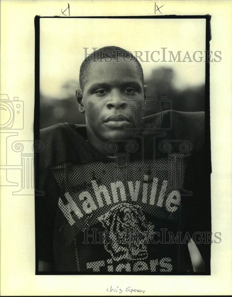 1993 Press Photo Hahnville Tigers Football Player - Historic Images