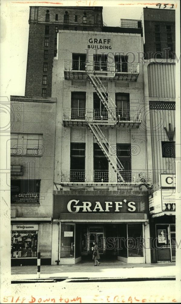 1980 Press Photo Graff Building on 908 Canal Street - nob22096 - Historic Images