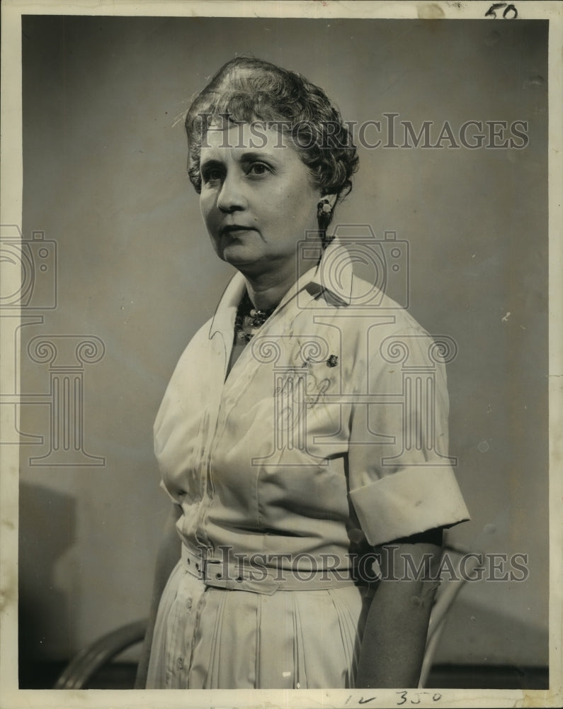 1959 Press Photo Mrs. L. M. Goethel, elected president of Temple Belle. - Historic Images