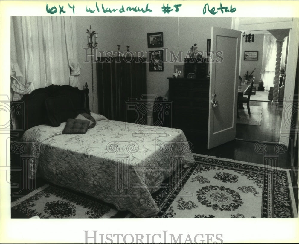 1991 Press Photo Lionel Green&#39;s bedroom leading to the dining room. - nob22249 - Historic Images