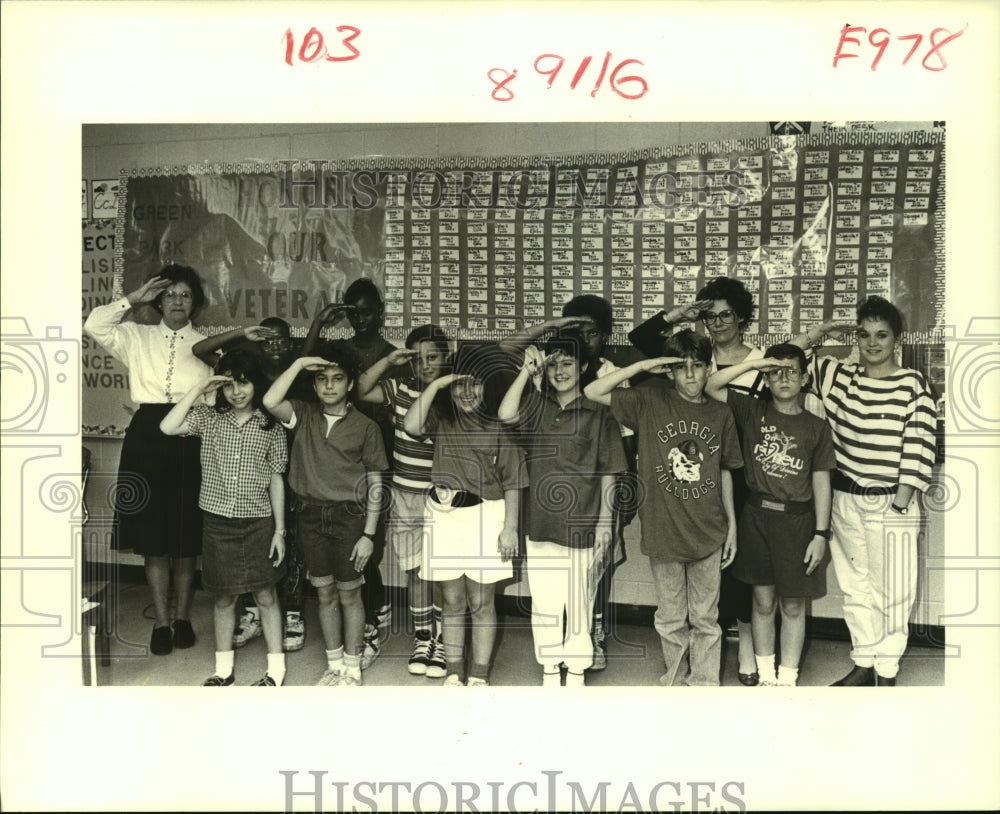 1988 Press Photo The 4-H students at Green Park Elementary School - nob22383 - Historic Images