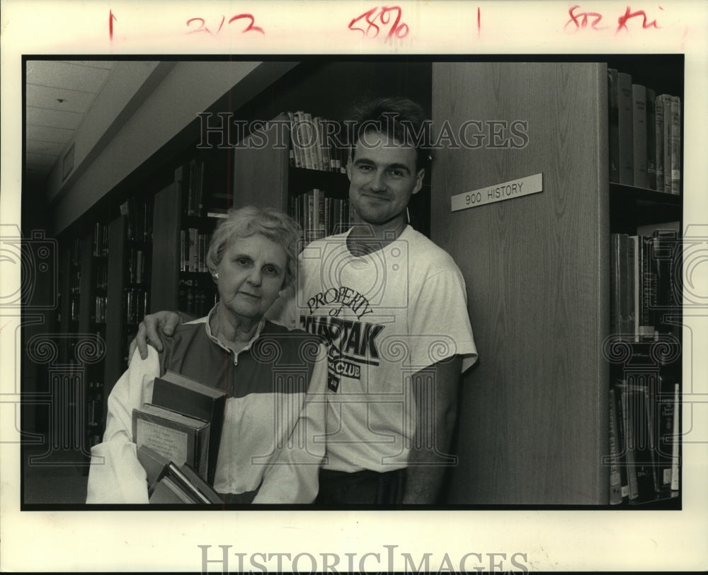 1990 Press Photo Millie Guichard, Howard Margot at Ben Franklin Reunion - Historic Images