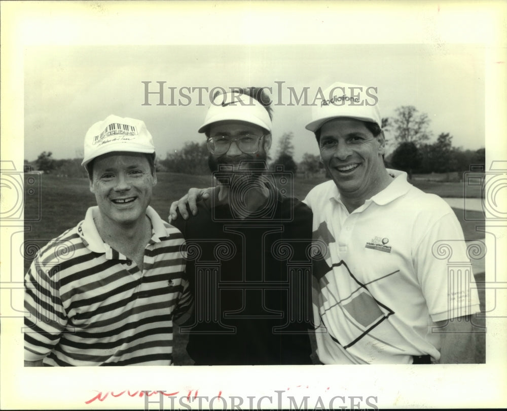 1995 Press Photo John Wales, Butch Guevara and Rich Mauti during golf tournament - Historic Images