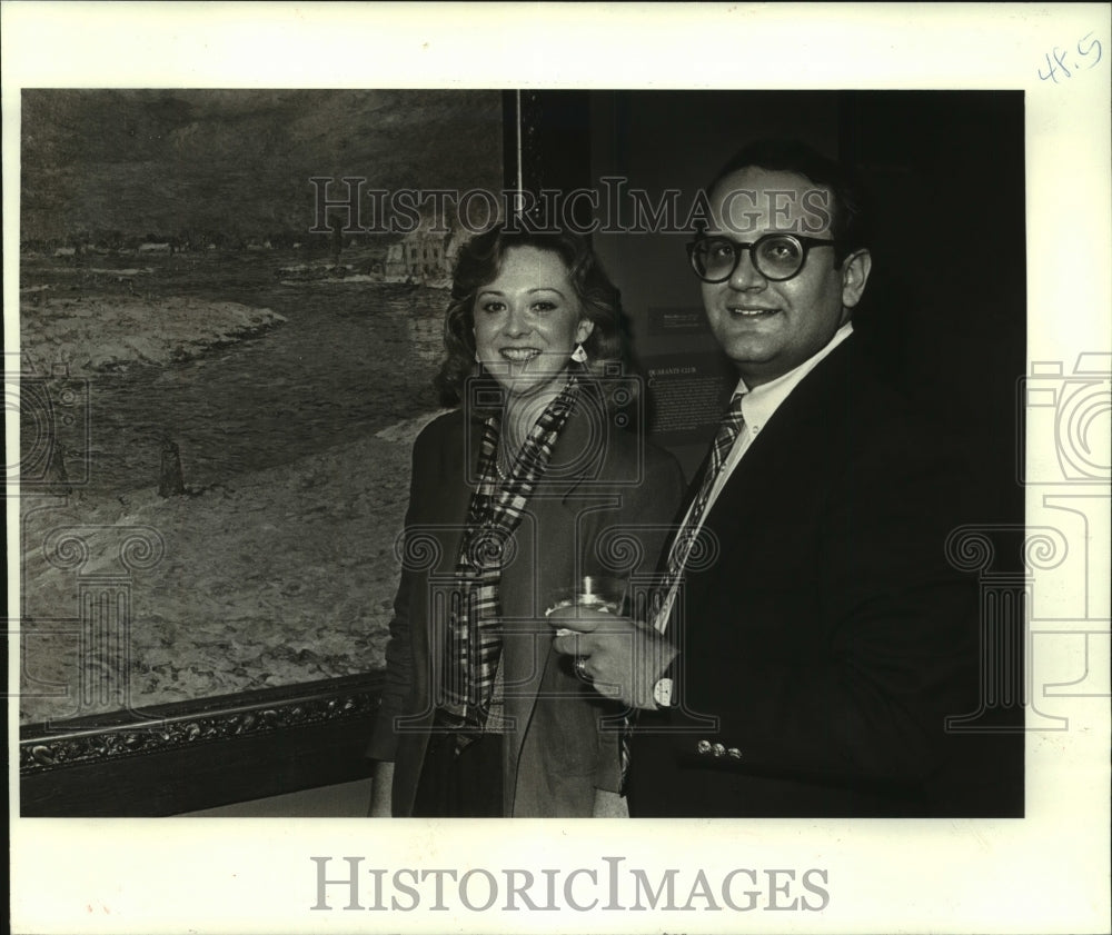 1986 Press Photo NOMA Comet party-Cynthia Christopher &amp; Carter Guice - Historic Images