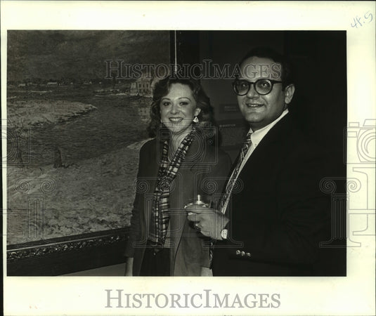 1986 Press Photo NOMA Comet party-Cynthia Christopher & Carter Guice - Historic Images