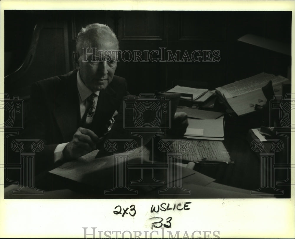 1994 Press Photo Stanley Guerin, archivist at Ursline Convent - nob22520 - Historic Images