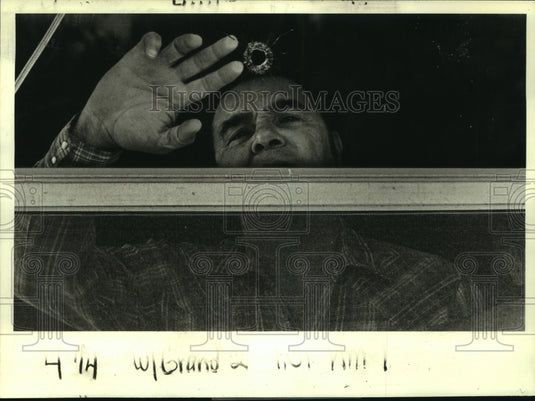 1984 Press Photo Nelson Guidry, running for Chief of Police in Grand Isle - Historic Images
