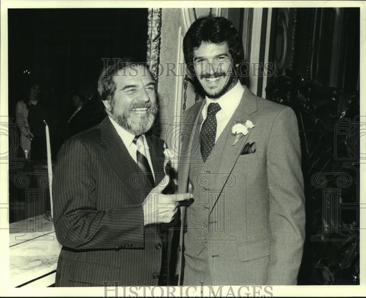 1982 Press Photo Ron Guidry attend reception honoring Olympics for handicapped - Historic Images