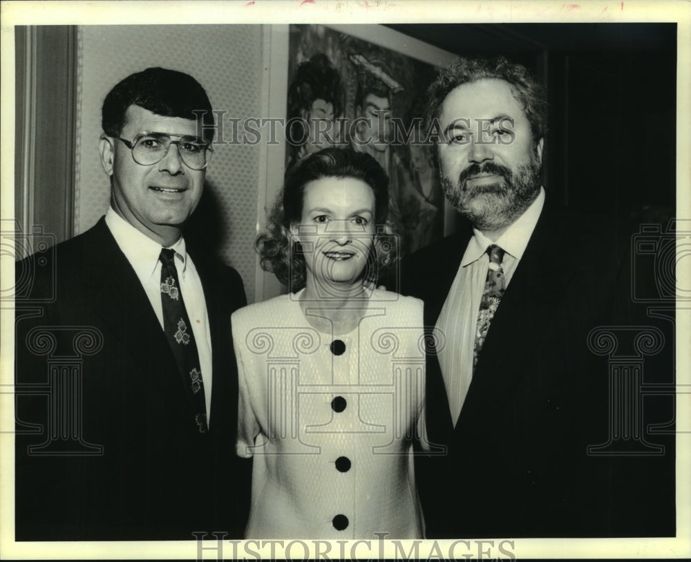 1994 Press Photo Dr. Frank and Temperance Guidry, Dr. Jay Turkewitz at event - Historic Images