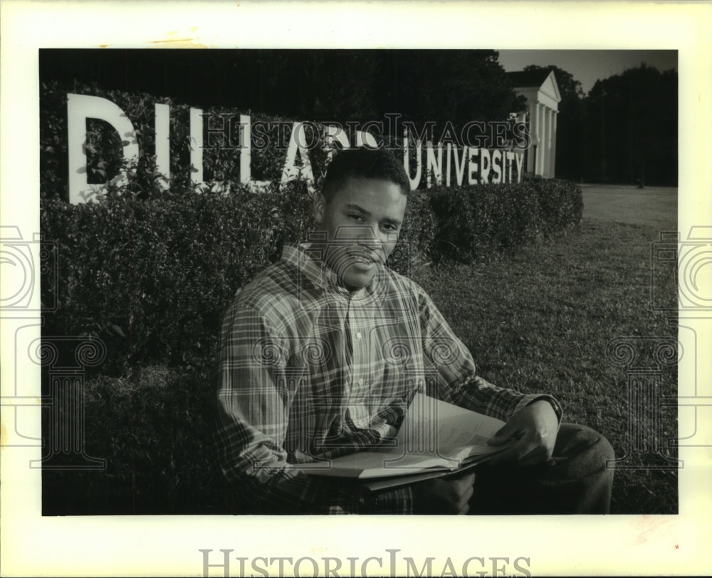 1989 Press Photo Sam Green, Dillard student, model, and actor. - nob22706 - Historic Images