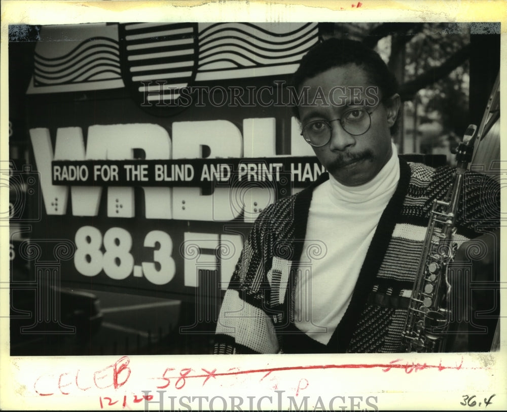 1993 Press Photo Tim Green, head of WRBH radio station. - nob22711 - Historic Images