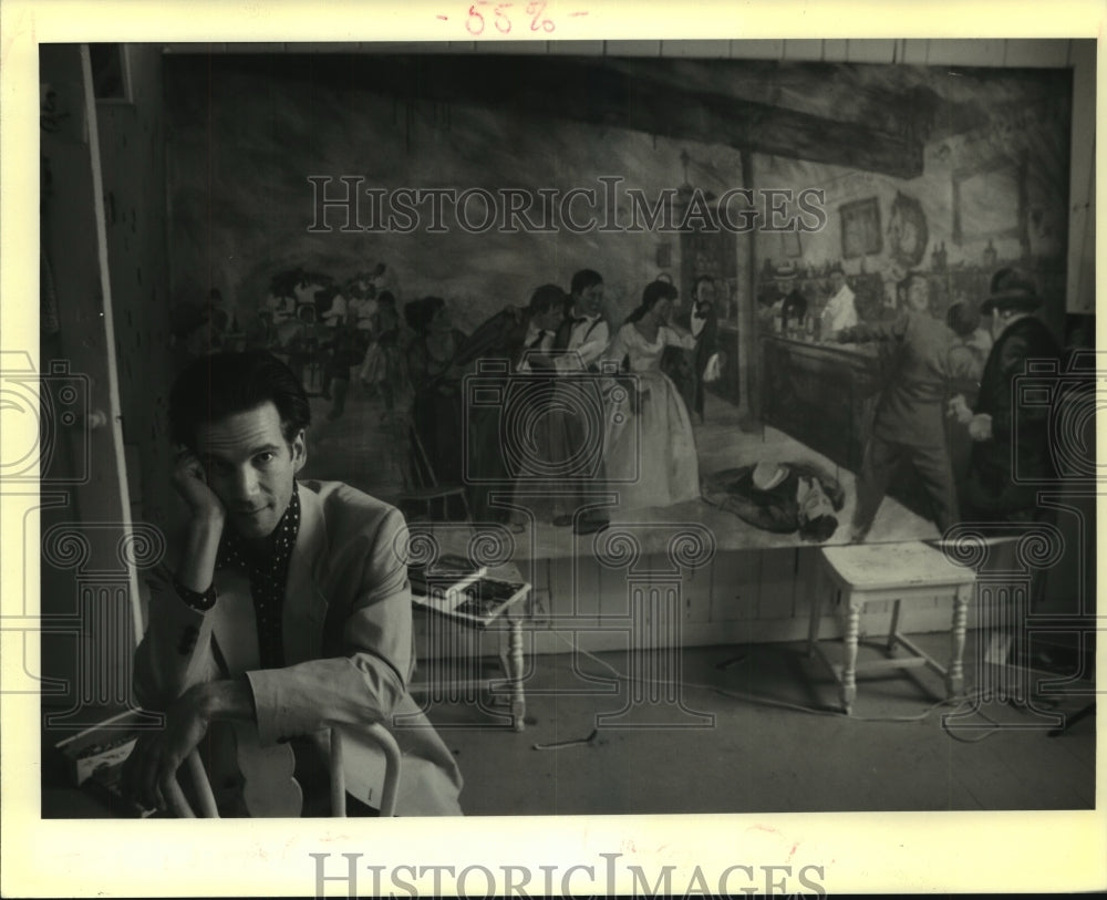 1991 Press Photo Artist Tony Green in his French Quarter studio. - nob22716 - Historic Images