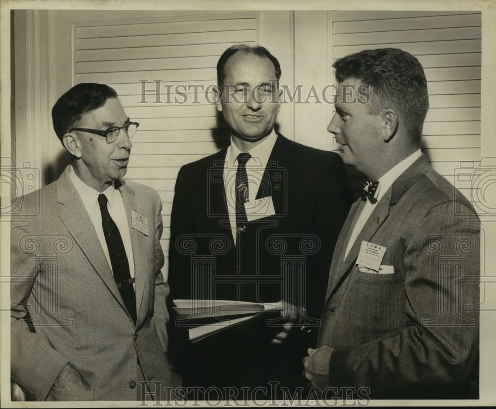 1960 Press Photo Dr. Oglesby, Dr. Granzin & Dr. Lockard of LA Veterinarian Assoc - Historic Images