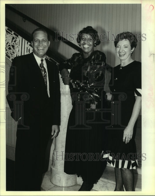 1992 Press Photo Michael Guillot, Thelma French, & Linda Boudreau-Covenant House - Historic Images
