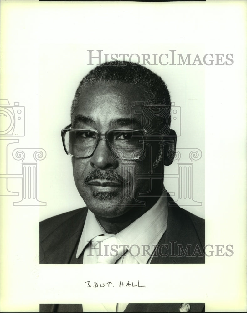 1994 Press Photo Robert Hall, Orleans Parish School District 3 candidate - Historic Images