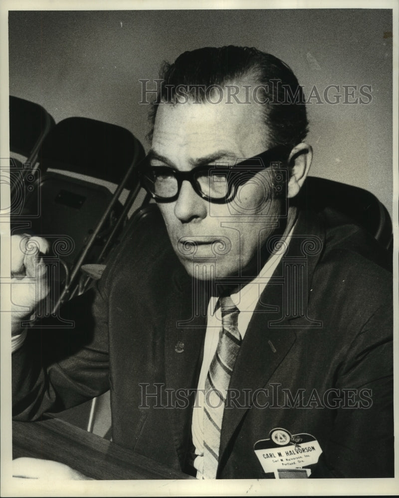 1970 Press Photo Carl M. Havorson, Pres. Associated Gen. Contractors of America - Historic Images