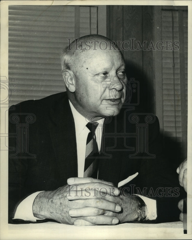 1968 Press Photo Michael L. Haider, Chairman of Radio Free Europe Fund - Historic Images