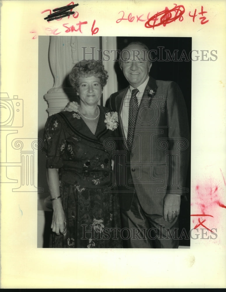 1990 Press Photo Hebrew Communal School - Jackie Gothard and Judge Saul Gothard - Historic Images