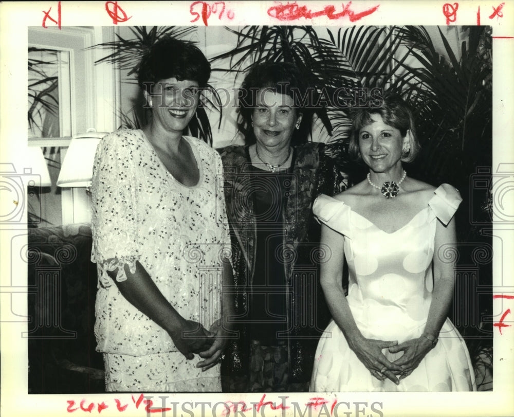 1991 Press Photo Temple Sinai Event- Cheryl Rauchwerk and others - Historic Images