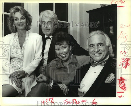 1991 Press Photo Patrons' Party for Polo Ball - Warren Gottsegen and others - Historic Images