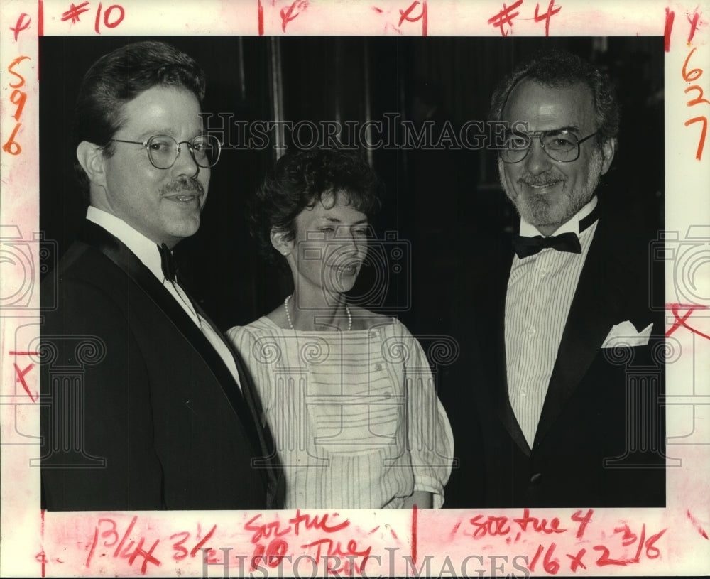 1989 Press Photo Plimsoll Club - Dr. Donald &amp; Lydia Toso, Dr. Marshall Gottsegen - Historic Images