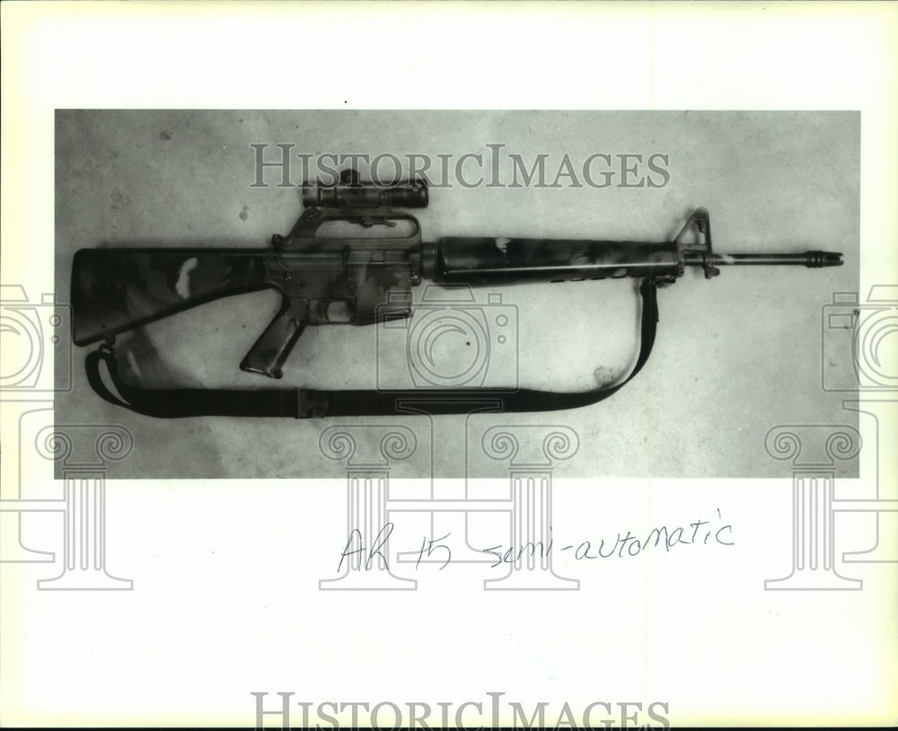 1994 Press Photo AR-15 Semi-Automatic Riffle - Historic Images