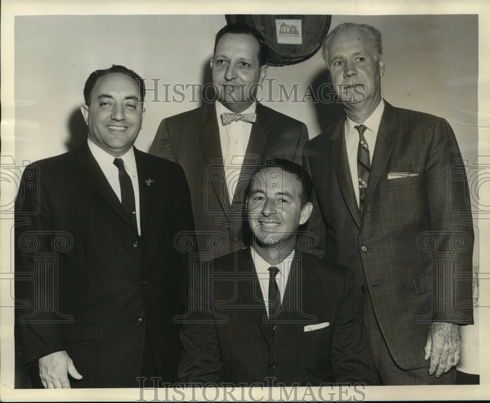 Press Photo Men&#39;s Camellia Club of New Orleans Installation of Officers - Historic Images