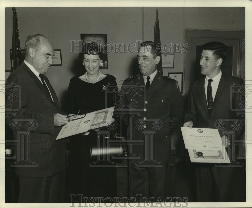 1960 Southern Ball Telephone employees honored by the U.S. Army-Historic Images