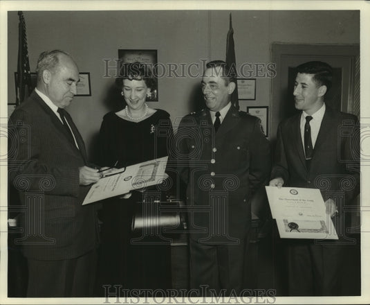 1960 Southern Ball Telephone employees honored by the U.S. Army-Historic Images