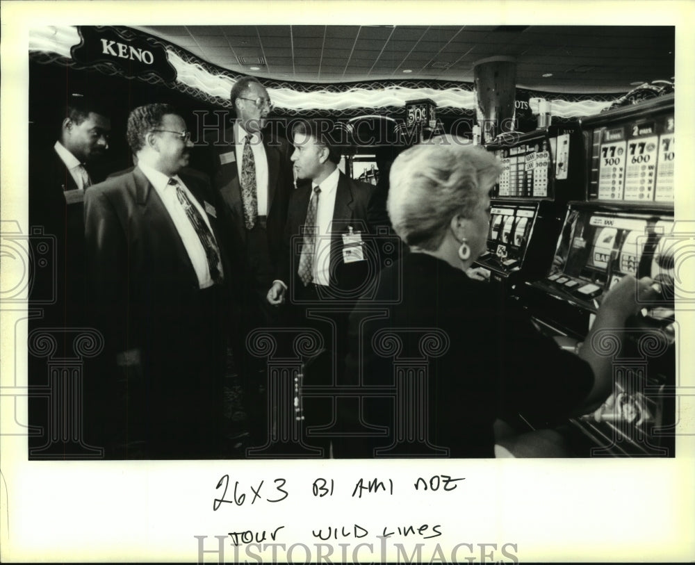 1993 Press Photo New Orleans City Councilmen tour the Grand Casino - Historic Images