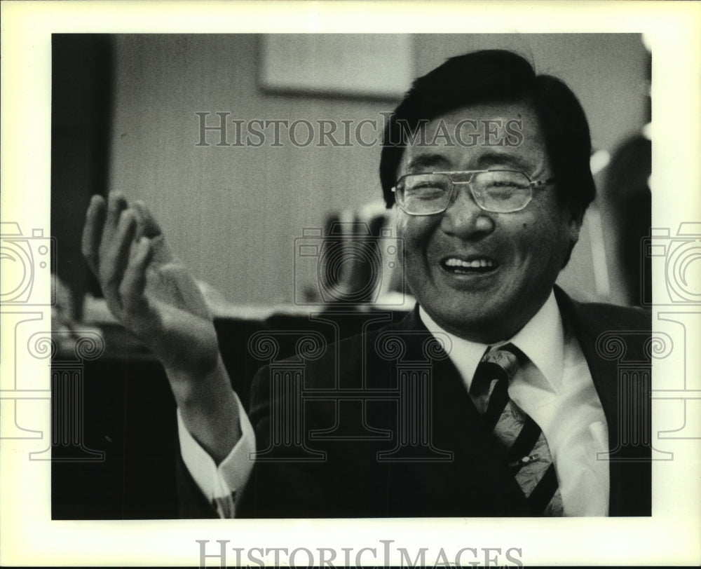 1991 Press Photo Japanese Consul to New Orleans Yasuhiro Hamada - Historic Images