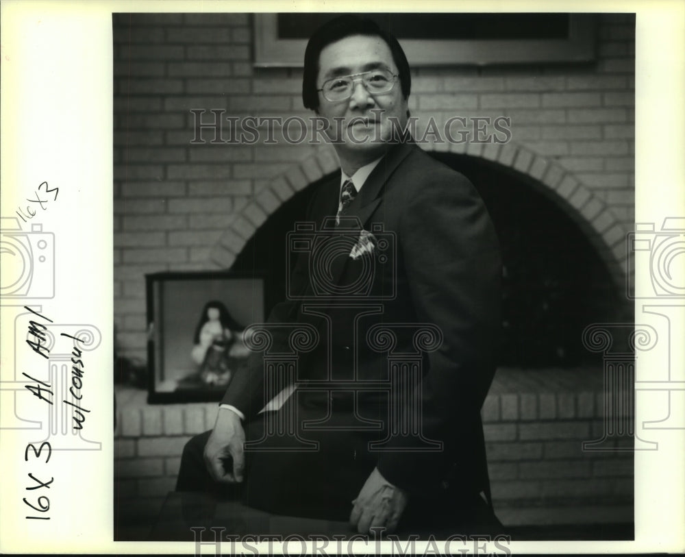 1991 Press Photo Yasuhiro Hamada, Japanese Consul of New Orleans - Historic Images