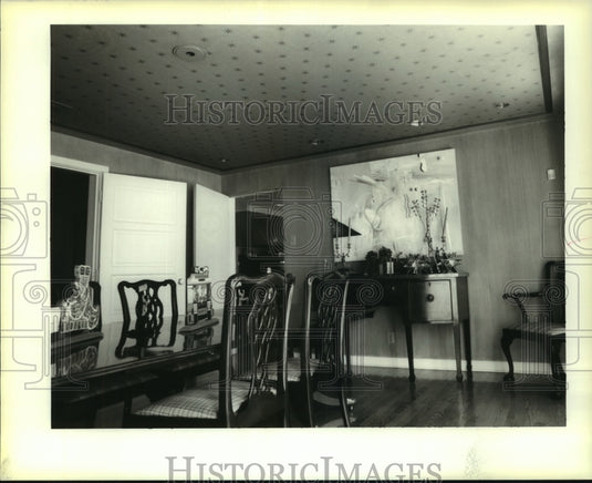 1995 Press Photo Alvin Baumer's home done by Keith Guy Painting and Decorative - Historic Images