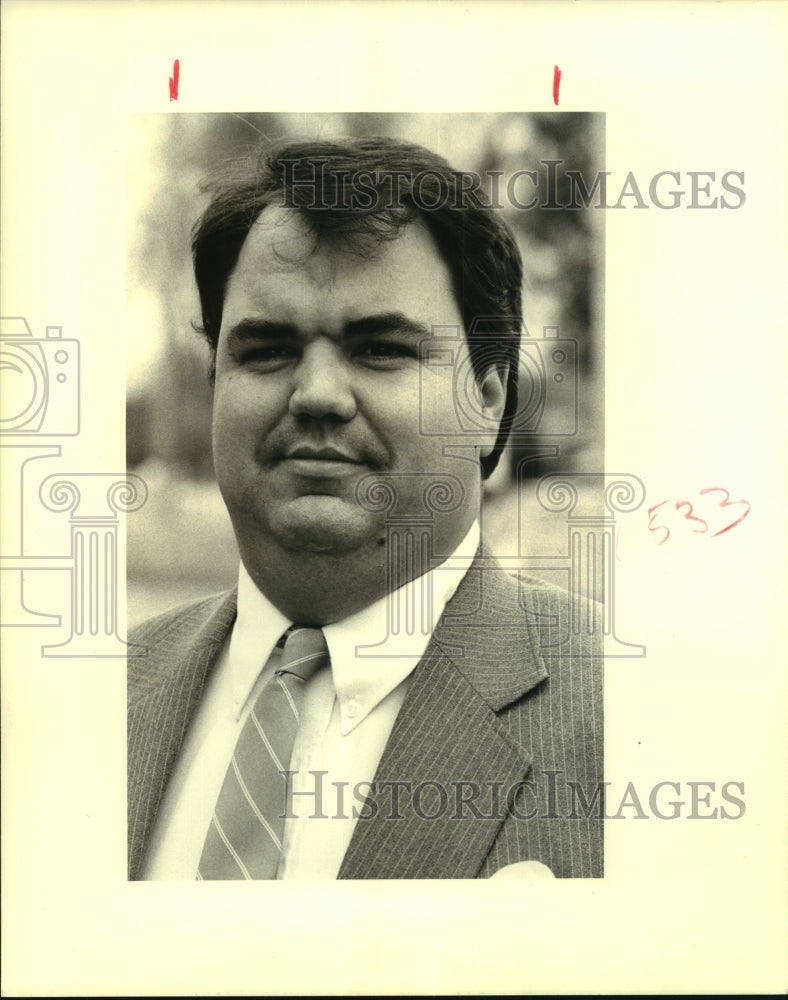 1989 Press Photo Crescent City Coach Jonathan Gravios- &quot;Coach of The Year&quot; - Historic Images